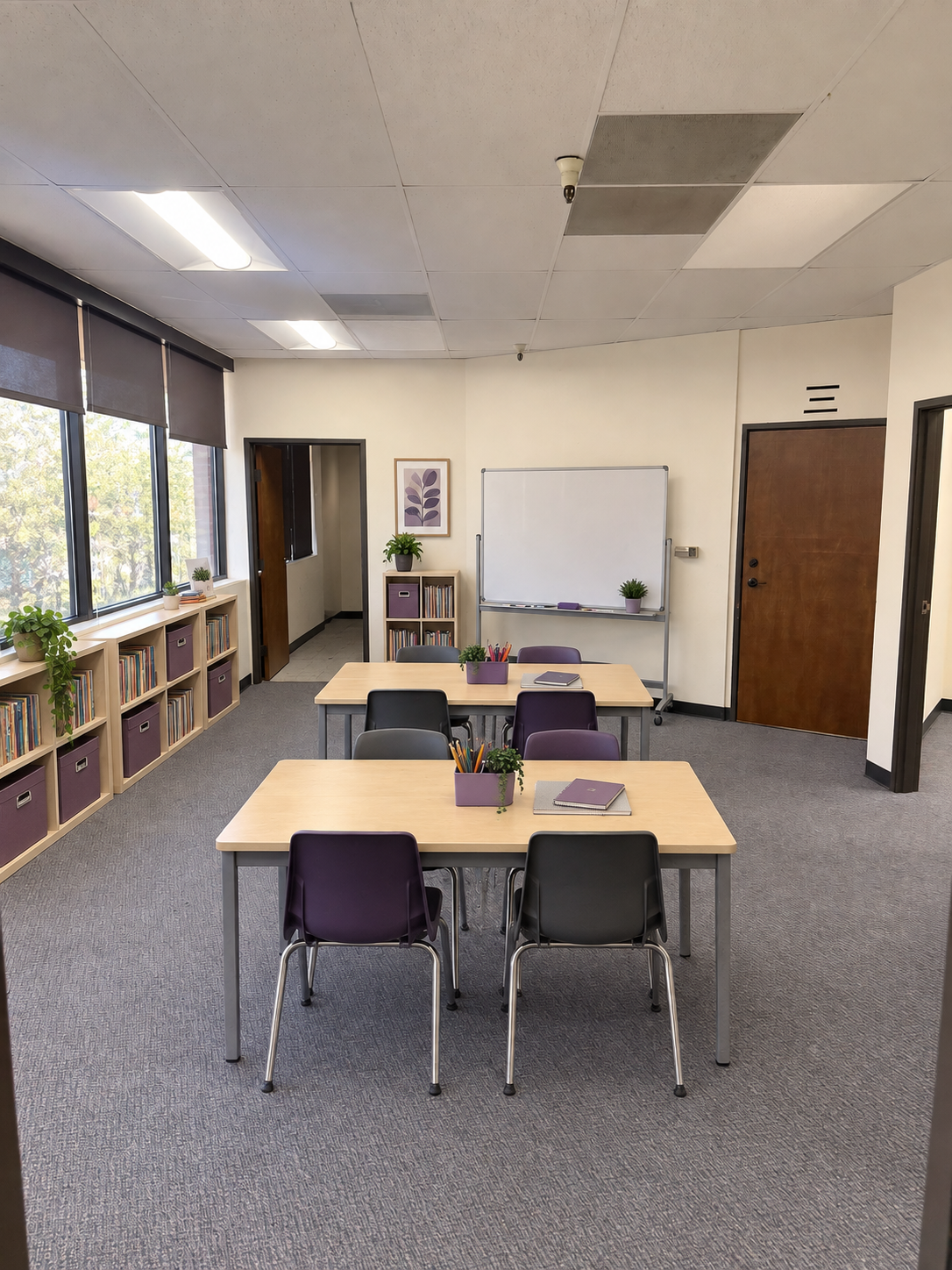 Back room academics finished setup